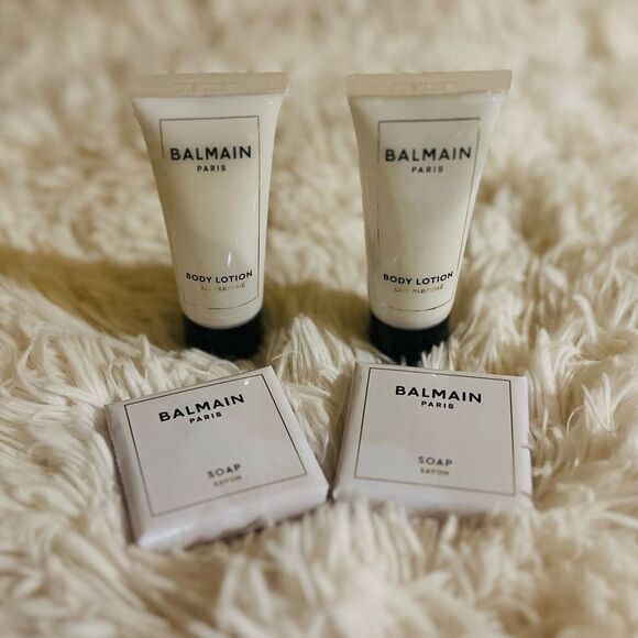 Balmain Paris Luxury Travel Toiletry Set (2 Lotions & 2 Soaps) - Picture 7 of 12